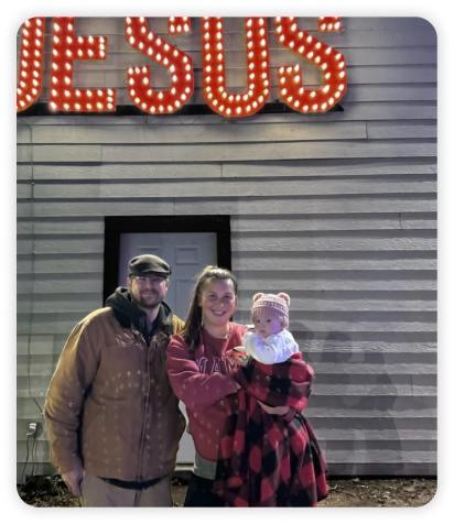 Family At Christmas Tree Farm